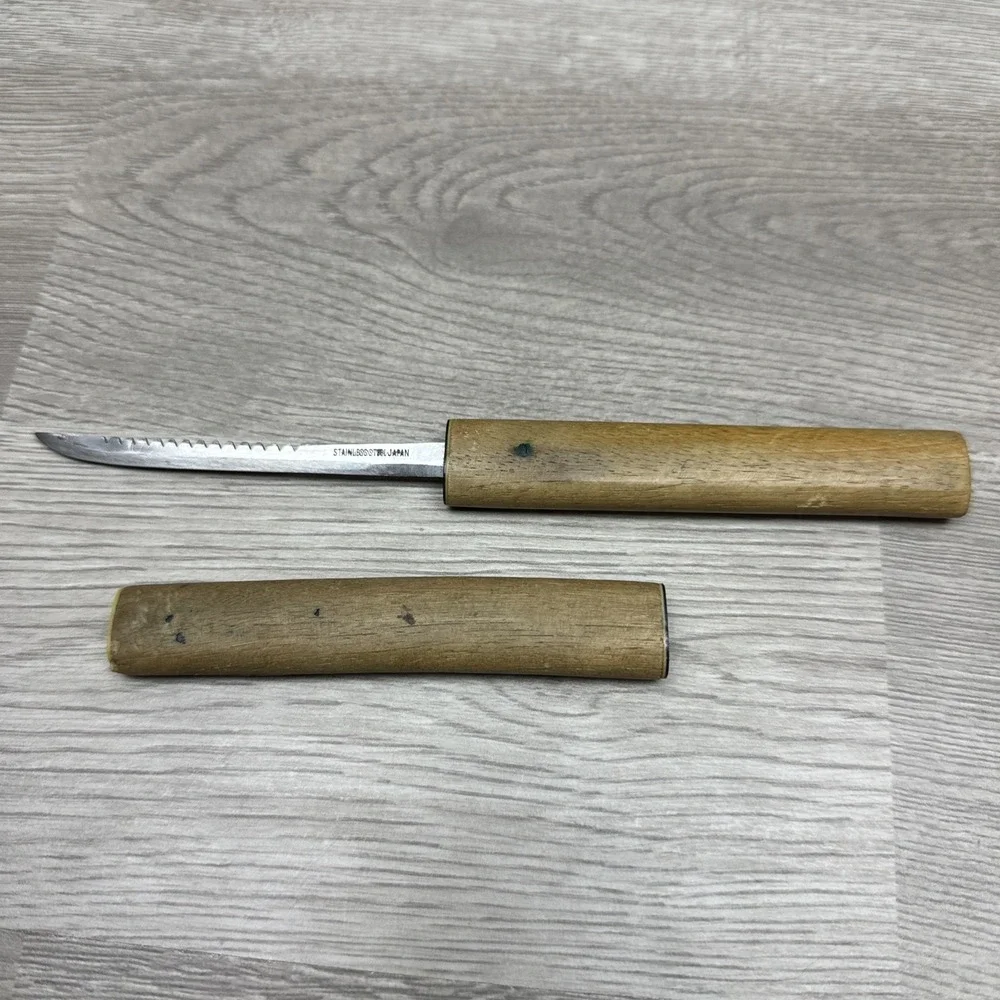 Japanese Vintage Tanto Style Letter Opener Mini Samurai Steel Sword From Japan